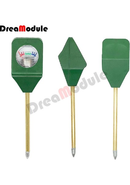 Mini Toprak Nem Sensörü Ölçer Dedektörü Metal Probe Bahçe Bitki Çiçek Su Analizörü Test Cihazı Higrometre Aracı (Yurt Dışından)