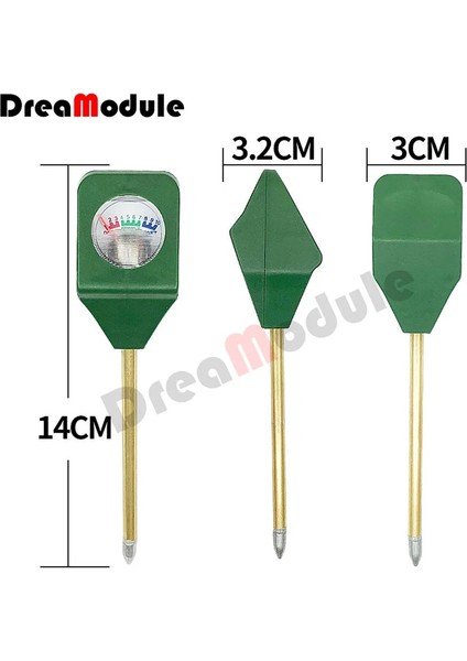 Mini Toprak Nem Sensörü Ölçer Dedektörü Metal Probe Bahçe Bitki Çiçek Su Analizörü Test Cihazı Higrometre Aracı (Yurt Dışından)