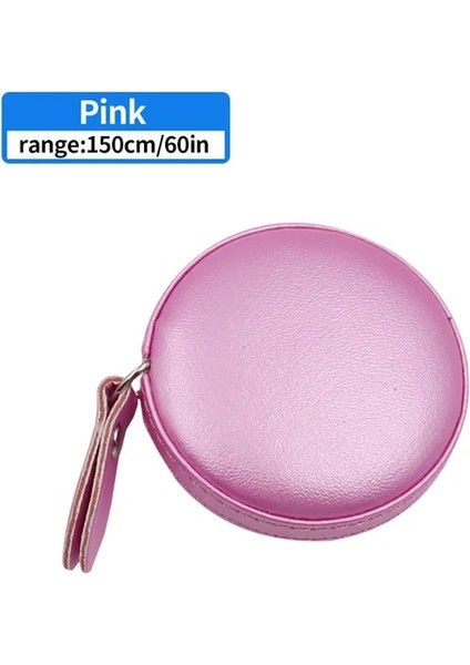 Pembe 150 cm 60 "taşınabilir Geri Çekilebilir Cetvel Mezura Yükseklik Çocuk Cetvel Santimetre Inç Rulo Bant Tedbirler (Yurt Dışından)