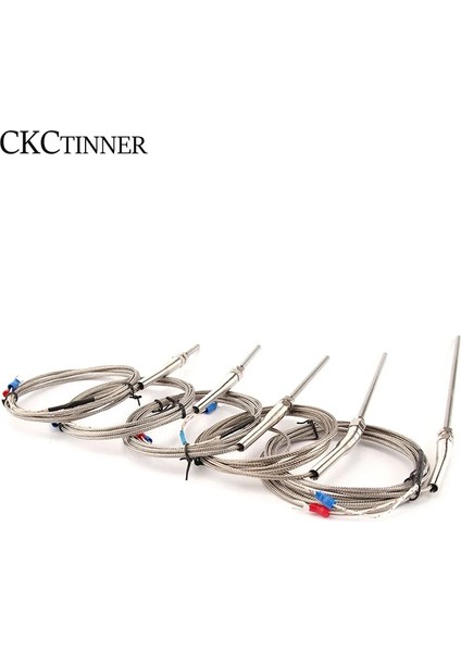 2m Tip E Termokupl M8 1m 2m 3m 4m 5m Tip K E J PT100 50MM 150MM 100MM 200MM Prob Vida Dişi Kablo Sıcaklık Sensörü 0-400°C (Yurt Dışından)