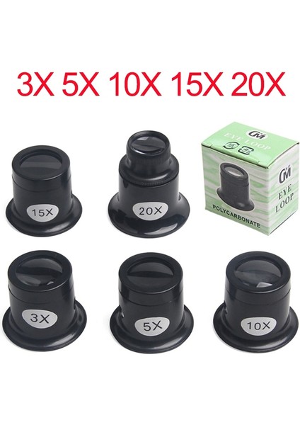 3x 1 Adet 3x 5x 10X 15X 20X Kuyumcu Izle Büyüteç Aracı Taşınabilir Monoküler Büyüteç Büyüteç Lens Göz Büyüteç Len Saatçiler (Yurt Dışından) indirimleri