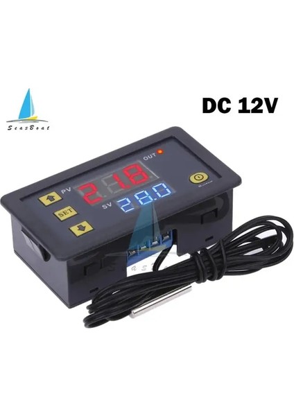 Dc 12 V W3230 Dijital Sıcaklık Kontrol Cihazı Su Geçirmez Araçlar Termostat LED Ekran Isıtma Soğutma Yüksek Doğruluk Enstrüman 12/24/220 V (Yurt Dışından)