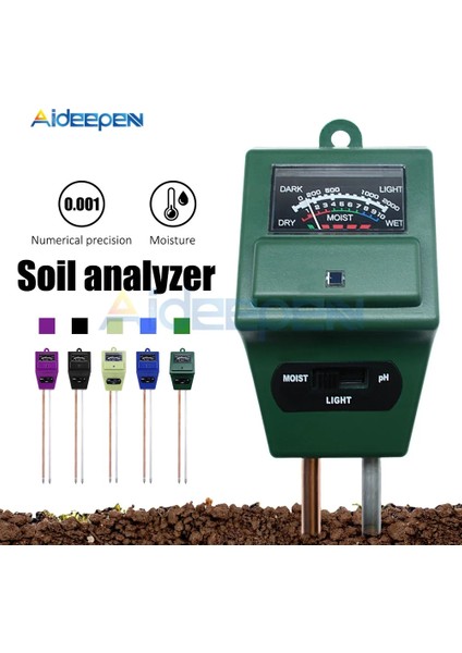 Siyah 3 In 1 Dijital Toprak Test Cihazı Nem Güneş Işığı Ph Metre Test Cihazı Bitkiler Için Çiçekler Asitlik Nem Ölçümü Bahçe Aletleri (Yurt Dışından) fiyatları