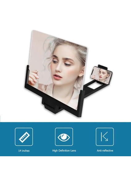 9 Inç Beyaz 14 Inç Cep Telefonu Ekran Büyüteç Katlanır Video Ekran Amplifikatör Cep Telefonu Tutucu Cep Telefonu Ekran Büyüteci (Yurt Dışından) modelleri