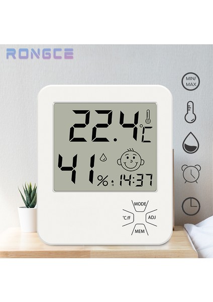 LX8111 Kapalı Dijital Sıcaklık Nem Saati LCD Elektronik Mini Termometre Hidrometre Ölçer Standı ile Higrometre Nem Ölçer (Yurt Dışından) fırsatları