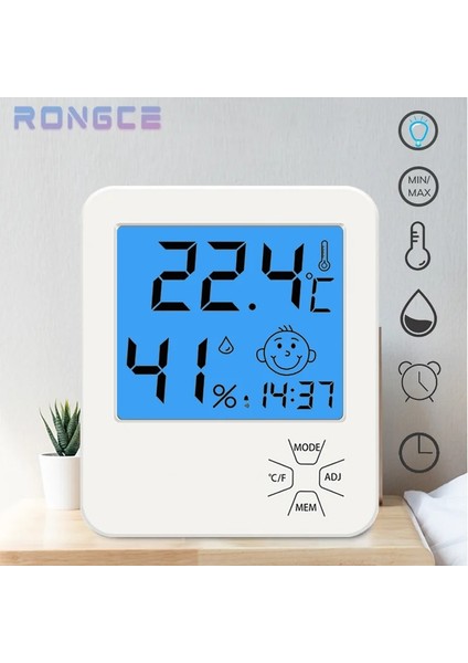 LX8111 Kapalı Dijital Sıcaklık Nem Saati LCD Elektronik Mini Termometre Hidrometre Ölçer Standı ile Higrometre Nem Ölçer (Yurt Dışından) indirimleri