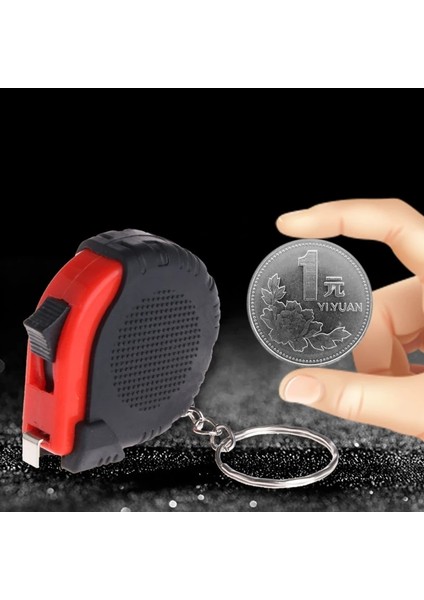 1 M 1 Adet Yüksek Kaliteli Mezura Mini Mezura Anahtarlık ile Plastik Taşınabilir 1 M Geri Çekilebilir Cetvel Cm/inç (Yurt Dışından)