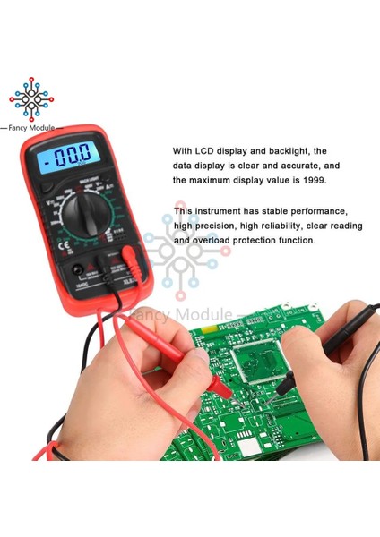 XL830L Yeşil XL830L Multimetre LCD Arka Işık Taşınabilir Ac/dc Ampermetre Voltmetre Ohm Gerilim Test Cihazı Metre Multimetro El Dijital Test Cihazı (Yurt Dışından) indirimleri