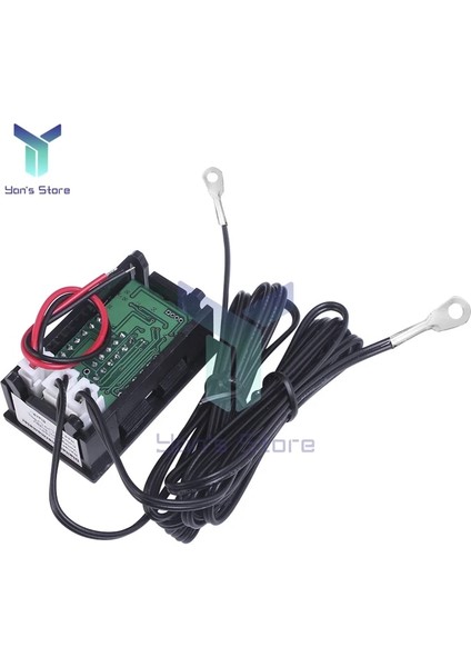 Kırmızı ve Yeşil Dc 4-28 V LED Çift Ekran Dijital Termometre Yerleşik Termometre Ntc Metal Su Geçirmez Prob Sıcaklık Sensörü Yüksek Doğruluk (Yurt Dışından)
