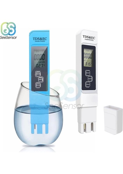 Beyaz Tds Ec Metre Sıcaklık Test Cihazı Kalem Tdsec Test Cihazı 0-9990PPM 3 In1 Fonksiyonlu Iletkenlik Su Kalitesi Ölçüm Aracı (Yurt Dışından) fiyatları