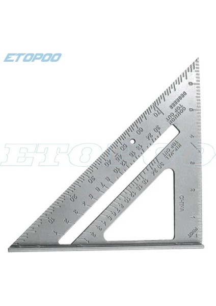 7 Inç Plastik Alüminyum Alaşım 7/12 Inç Metrik Üçgen Açı Cetvel Kareler Ağaç Işleme Hız Kare Açı Iletki Ölçme Araçları (Yurt Dışından) fiyatları