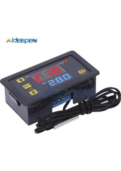 Prob Hattı W3230 Mini Dijital Sıcaklık Kontrol Cihazı 12 V 24 V 220 V Termostat Regülatörü Isıtma Soğutma Kontrolü Termoregülatör Sensörü ile (Yurt Dışından)