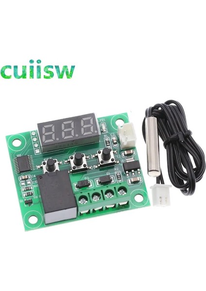 Hiçbir Kabuk 1 Adet 12 V Dijital Sıcaklık Termostat Sıcaklık Kontrol Cihazı Sensörü Röle ANAHTARI-50-110C W1209 (Yurt Dışından)