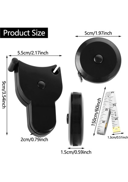 3 Adet 3 Adet Geri Çekilebilir Mezura Vücut Ölçümü Için Terzi Terzi Otomatik Ölçüm Bandı Yumuşak Cetvel Dikiş Aksesuarları (Yurt Dışından) indirimleri