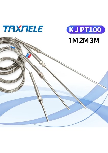 J 400 800 Derece Rtd K J PT100 50MM 150MM 100MM 200MM Fırın Sıcaklık Sensörü M5 Probu Termal Termokupl Endüstriyel Sensör (Yurt Dışından)