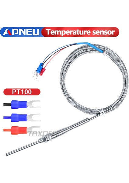 J 400 800 Derece Rtd K J PT100 50MM 150MM 100MM 200MM Fırın Sıcaklık Sensörü M5 Probu Termal Termokupl Endüstriyel Sensör (Yurt Dışından)
