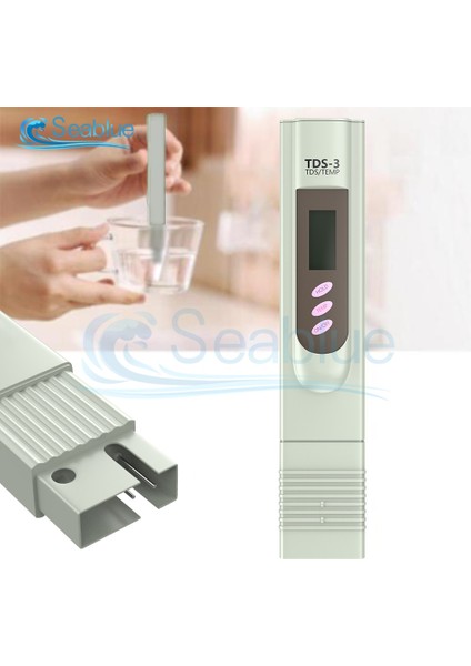 Tds-3 Kasa Taşınabilir Kalem Taşınabilir Dijital Su Sayacı Filtresi Ölçüm Su Kalitesi Saflık Test Cihazı Tds Metre Akvaryum Havuz Suyu Monitörü (Yurt Dışından)