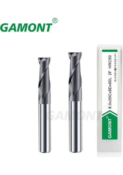 1 Adet 5.0mm x 100L Gamont HRC50 2 Flüt Tungsten Çelik Karbür Freze Kesicisi Cnc Işleme Merkezi Düz Uçlu Freze Kesicisi (Yurt Dışından)