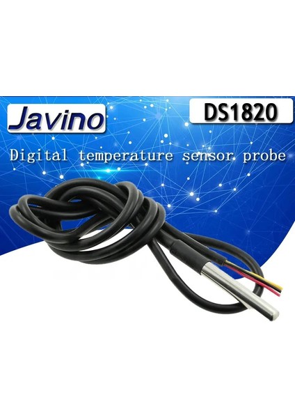 3 M DS18B20 Kablo DS1820 Paslanmaz Çelik Paket Su Geçirmez DS18B20 Sıcaklık Probu Sıcaklık Sensörü 18B20 Arduino Için (Yurt Dışından)