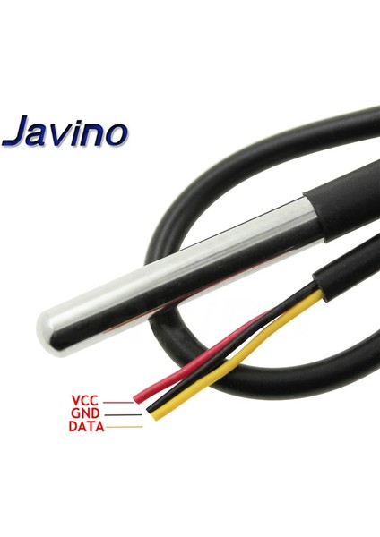 3 M DS18B20 Kablo DS1820 Paslanmaz Çelik Paket Su Geçirmez DS18B20 Sıcaklık Probu Sıcaklık Sensörü 18B20 Arduino Için (Yurt Dışından)