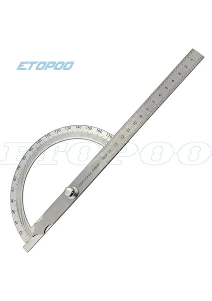 15 cm 10 cm 15 cm 180 Derece Paslanmaz Çelik Iletki Açı Bulucu Döner Ölçüm Cetveli Makinist Aracı 10 cm Zanaatkar Cetvel (Yurt Dışından)