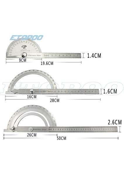 15 cm 10 cm 15 cm 180 Derece Paslanmaz Çelik Iletki Açı Bulucu Döner Ölçüm Cetveli Makinist Aracı 10 cm Zanaatkar Cetvel (Yurt Dışından) fiyatları