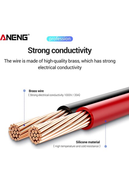 PT1033 1 Çift Silikon Multimetre Test Ucu Ucu Tel Elektrik Dijital Multimetreler Bileşen Multimetre Probu Için 20A 1000 V Talepleri (Yurt Dışından) modelleri
