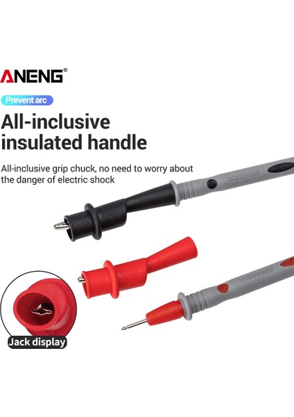 PT1033 1 Çift Silikon Multimetre Test Ucu Ucu Tel Elektrik Dijital Multimetreler Bileşen Multimetre Probu Için 20A 1000 V Talepleri (Yurt Dışından) fırsatları