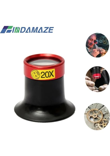 15X Fındamaze 5x 10X 15 20X Monoküler Büyüteç Büyüteç Lens Büyüteç Gözlük (Yurt Dışından)