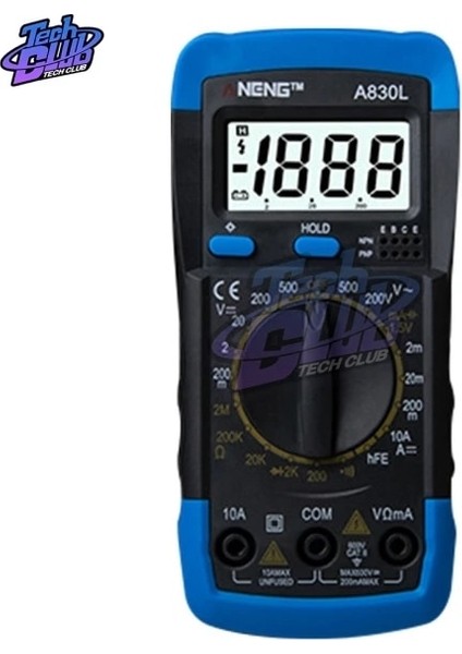 Renk 6 1 Takım A830L LCD Dijital Multimetre Ac Dc Voltmet Ampermetre Diyot Freguency Multitester Akım Test Cihazı Buzze ile Aydınlık Ekran (Yurt Dışından)