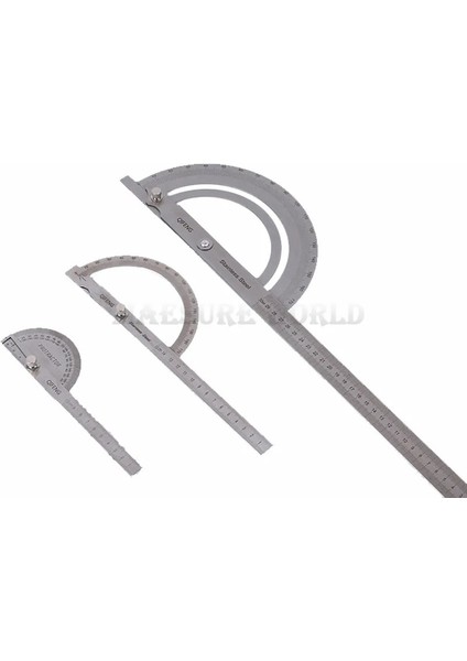100MM 150MM 300MM Paslanmaz Çelik 180 Derece Iletki Açı Bulucu Döner Ölçüm Cetveli Makinist Aracı Gonyometre (Yurt Dışından) fiyatları