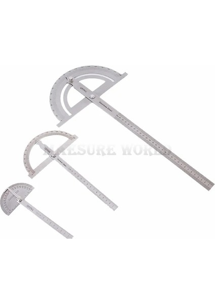 100MM 150MM 300MM Paslanmaz Çelik 180 Derece Iletki Açı Bulucu Döner Ölçüm Cetveli Makinist Aracı Gonyometre (Yurt Dışından) modelleri