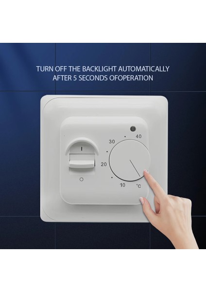 Elektrikli Yerden Isıtma Oda Termostatı Manuel Yerden Isıtma Kablosu Termostat 220 V 16A Sıcaklık Kontrol Ölçer Sensörlü (Yurt Dışından)