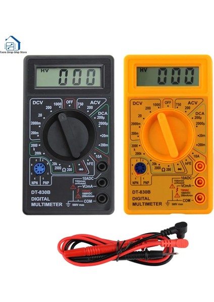 Siyah LCD Dijital Multimetre DT-830B Elektrik Voltmetre Ampermetre Ohm Test Cihazı Ac/dc 750/1000 V Amp Volt Ohm Test Cihazı Metre (Yurt Dışından) fiyatları