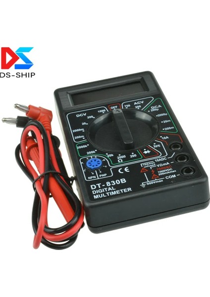 Siyah LCD Dijital Multimetre DT-830B Elektrik Voltmetre Ampermetre Ohm Test Cihazı Ac/dc 750/1000 V Amp Volt Ohm Test Cihazı Metre (Yurt Dışından) fırsatları