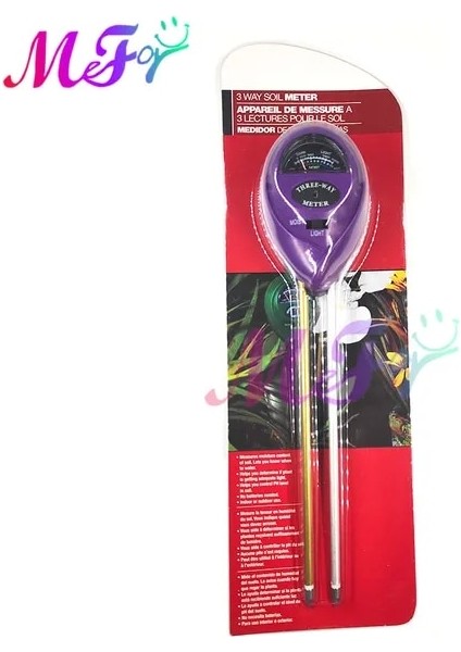 Mor 3 In 1 Toprak Ph Ölçer Toprak Test Cihazı Ph Nem Ölçer Sıcaklık Güneş Işığı Yoğunluğu Ölçüm Analizi Asitlik Alkali Test Aracı (Yurt Dışından)