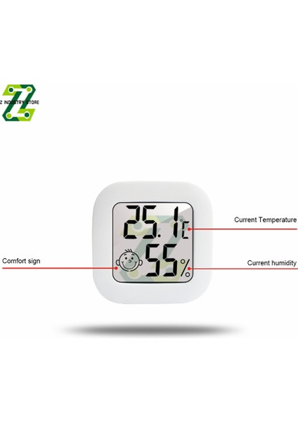 Beyaz LCD Dijital Termometre Higrometre Kapalı Oda Elektronik Sıcaklık Nem Sensörü Ölçer Ev Için Hava Istasyonu (Yurt Dışından) indirimleri