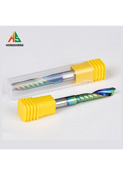 1.5X5X3.175X38 Tek Flüt Ahşap Freze 1to 12MM Karbıd End Freze Dlc Renk Kaplama Akrıl Plastık Alüminyum Yönlendırıcı Bıt Ağaç Işleme Aracı (Yurt Dışından) fırsatları