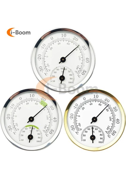 Gümüş Yeşil Mini Pointer Tipi Termometre Higrometre Kapalı Oda Elektronik Sıcaklık Nem Ölçer Sensörü Ölçer Ev Termometre (Yurt Dışından) fiyatları