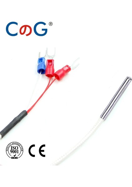 PT100 Tipi 1m Cg 5*30MM Prob Tipi Paslanmaz Çelik PT100 Sıcaklık Sensörü Termokupl 1/2/3/5m Su Geçirmez Yüksek Hassasiyetli 3 Telli Kablo (Yurt Dışından)