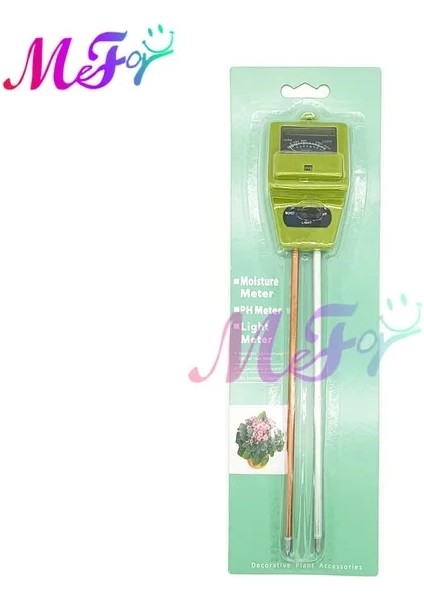Yeşil 3 In 1 Toprak Ph Ölçer Toprak Test Cihazı Ph Nem Ölçer Sıcaklık Güneş Işığı Yoğunluğu Ölçüm Analizi Asitlik Alkali Test Aracı (Yurt Dışından)