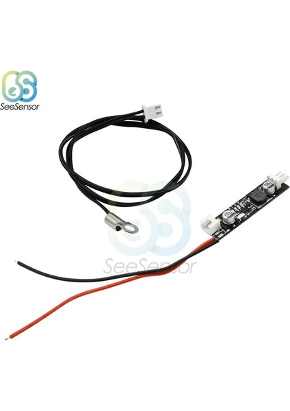 Tip 6 Dc 5V 12V Pwm Sıcaklık Kontrol Cihazı Gürültüden Arındırılmış Hız Kontrol Cihazı Vali Devre Kartı Modülü Pc Fan/alarm Için Açık/kapalı Tel Kablo ile (Yurt Dışından)
