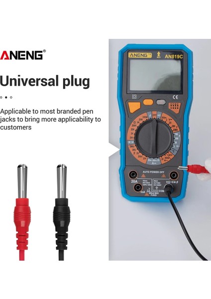 18 In 1 1000V 10A Aneng 18 In 1 Değiştirilebilir Test Ucu Kiti 1000V 10A Fiş Test Kanca Kablosu Değiştirilebilir Multimetre Probu Test Teli Probu Tel Kalem (Yurt Dışından) modelleri