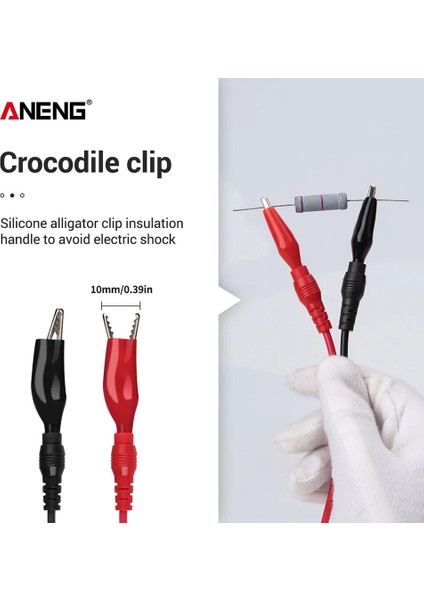 18 In 1 1000V 10A Aneng 18 In 1 Değiştirilebilir Test Ucu Kiti 1000V 10A Fiş Test Kanca Kablosu Değiştirilebilir Multimetre Probu Test Teli Probu Tel Kalem (Yurt Dışından) indirimleri