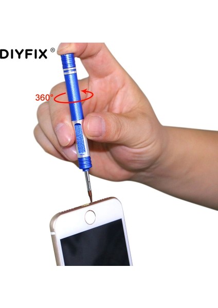 0.8 5-Noktalı Yıldız 1 Pc Hassas Tornavida 0.8 Pentalobe 0.6 Y Tipi 1.3 Çapraz 2.5 Phillips 2.5 Hex iPhone Sökme Açılış Onarım Aracı Seti (Yurt Dışından)