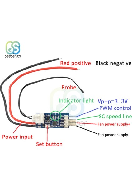 Tip 3 Dc 5V 12V Pwm Sıcaklık Kontrol Cihazı Gürültüden Arındırılmış Hız Kontrol Cihazı Vali Devre Kartı Modülü Pc Fan/alarm Için Açık/kapalı Tel Kablo ile (Yurt Dışından) indirimleri