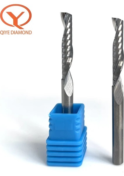 1X3.175X4X38 Aaaaa Tek Flüt Kesici 3.175/4/6MM Shank Spiral Freze Kesicisi Cnc 3D Gravür Yönlendirici Bit Alüminyum Ağaç Işleme Akrilik C (Yurt Dışından) fiyatları