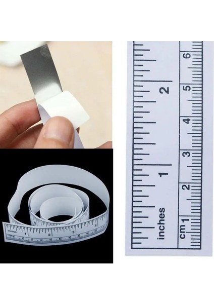 90CM 45/90CM Vinil Metrik Ölçü Yumuşak Cetvel Bandı Dıy Kendinden Yapışkanlı Ölçüm Bandı Cetvel Etiket Ev Dikiş Aracı #25 (Yurt Dışından)