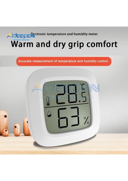 B Fahrenheit Manyetik Mini LCD Dijital Oda Termometresi Sıcaklık Sensörü Nem Ölçer Kapalı Higrometre Ölçer Hava Istasyonuemekleme Evcil Hayvan (Yurt Dışından)