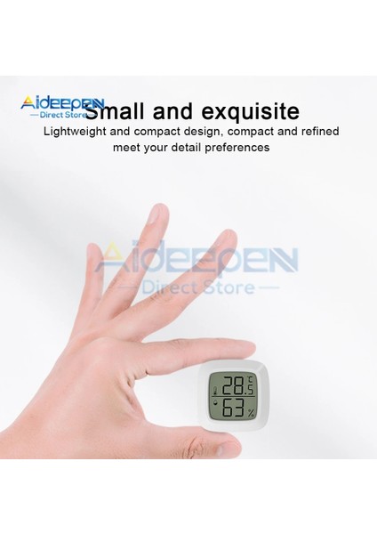 B Fahrenheit Manyetik Mini LCD Dijital Oda Termometresi Sıcaklık Sensörü Nem Ölçer Kapalı Higrometre Ölçer Hava Istasyonuemekleme Evcil Hayvan (Yurt Dışından)